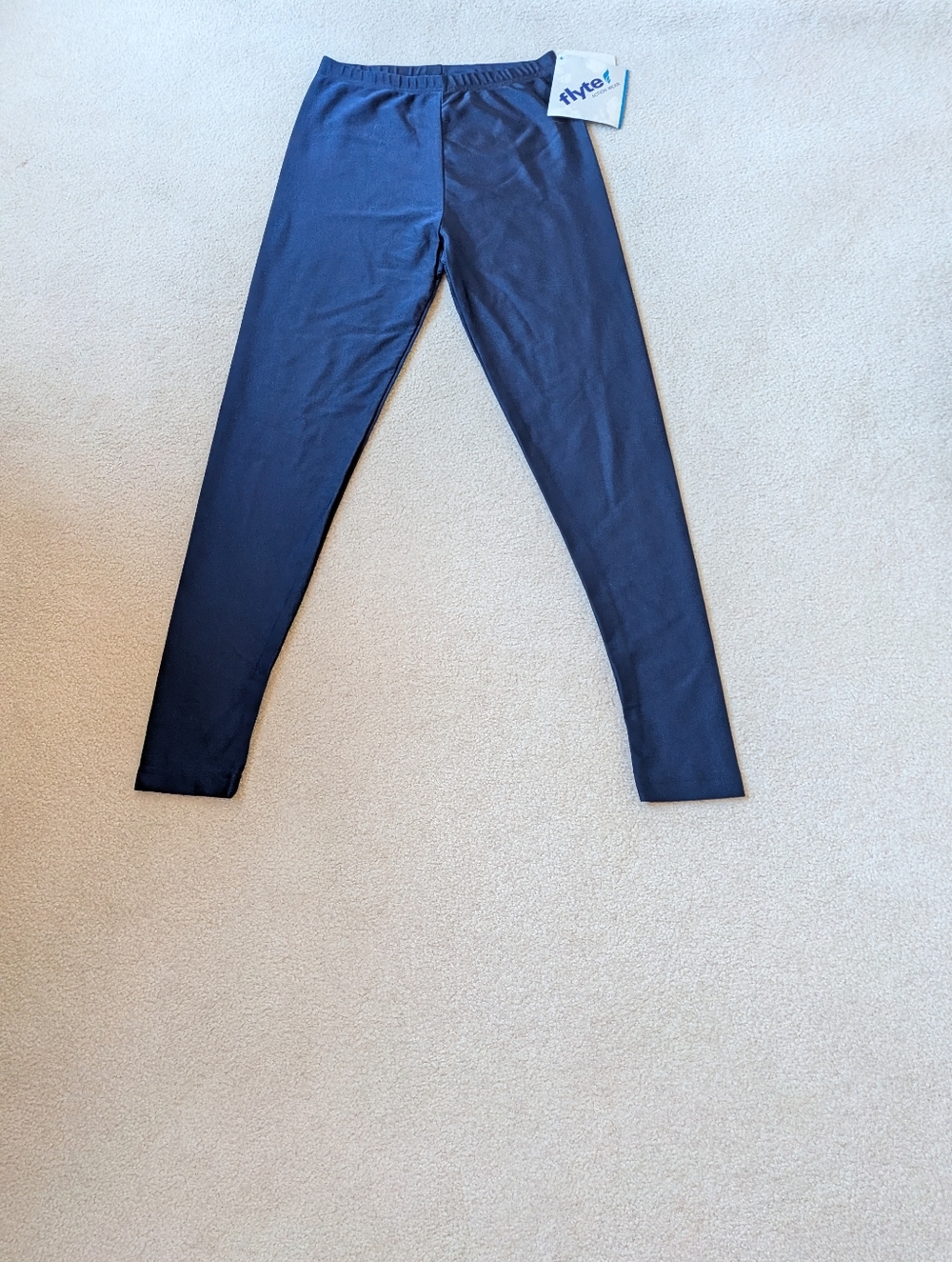 Vintage Navy Flyte Action Wear Leggings Sz L NWT